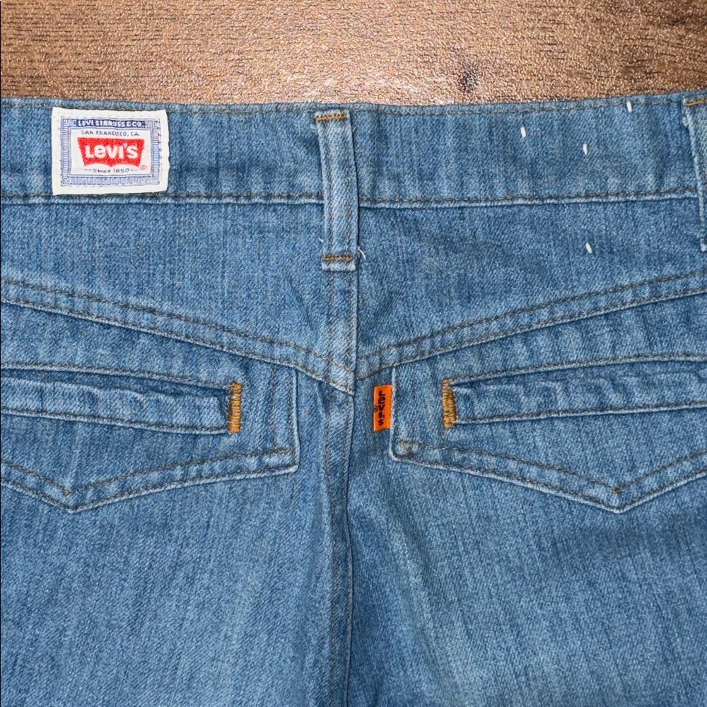 Vintage Levi’s Size 28 Orange Tab Jeans Blue Coastal Cowgirl Rodeo Festival Boho - Picture 16 of 16